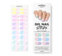 MOYOU LONDON Semi Cured Gel Nail Strips - 20 Pcs. Nail Wraps for Salon-Quality Manicure - Works with Any UV Lamp - Easy to Apply, Trim, & Remove Gel Stickers