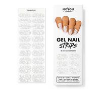 MOYOU LONDON Semi Cured Gel Nail Strips - 20 Pcs. Waterproof Gel Nail Wraps, Cures in Sunlight or UV/LED Lamp, Lasts Up to 2+ Weeks, Stretchable, Easy to Apply & Remove, Vegan & Cruelty-Free