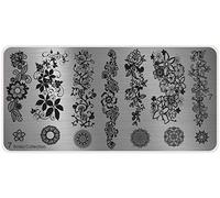 MoYou's XL Bridal plates collection 7, big Floral designs, elegant flowers, full nail designs for long nails