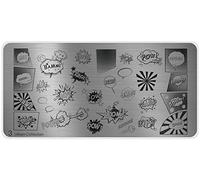 MoYou's XL Urban plates collection 3, comics designs stamping template for nail art, nail art stencil