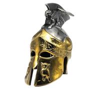 MOYOZZ Motorcycle Biker Roman Gladiator Warrior Spartan Helmet Guardian Bell Luck Gremlin Ride Bell Hanger or Lucky KeyChain, M, Stainless Steel, No Gemstone