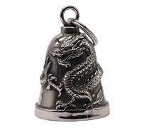 MOYOZZ Mysterious Eastern Legend Divine Dragon Guardian Motorcycle Bell W/Hanger,Good Luck Keychain & Gremlin Ride Bell