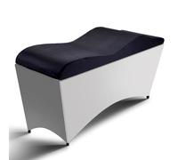 MoyRetty Curved Lash Bed Foam Topper (23''*70'), High Density Foam Massage Cushion with Removable Beauty Salon Bed Cover (Black)