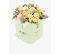 Moyses Stevens Peach Roses and Carnations Bouquet