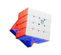 Moyu 4x4 Magic Cube Aosu V7 4X4X4 Magnetic SpeedCube 96 Magnets, Anti-Stick Design Adjustable Elasticity Stickerless Magnetic Cube (Single-Track version)
