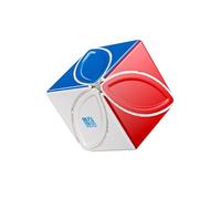 MoYu Cubing Classroom MoFangJiaoShi MFJS Maple leaves Skewb Cube Speed Magic Puzzle Cube Toy 24 M Version Stickerless Multicolour MF8977+ One Cube Stand