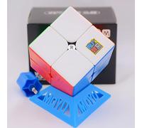 Moyu Meilong 2x2 M Magnetic Stickerless Speed Magic Cube MoFang JiaoShi Meilong 2x2x2 m Cube Magic Cubing Classroom Magnetic Puzzle