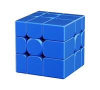 Moyu Mirror Cube V2, 3x3 Stickerless 3x3x3 Magic Speed Puzzle Game Original, Traditional 3D Puzzle for Kids, Teenagers (Blue)