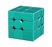 Moyu Mirror Cube V2, 3x3 Stickerless Magic Cube 3x3x3 Magic Speed Puzzle Original, Traditional 3D Puzzle Game for Kids, Teenagers (Green)