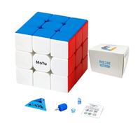 MOYU RS3M Maglev Speed Cube 3x3 StickerLess, Maglev Version(Upgraded) 3D Smooth Puzzle Magic Toy Travel Games for Adults and Kids (MF8900)