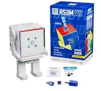 Moyu RS3M V5 Dual Adjustment 3x3 Speed Cube with Robot Shape Display Box Stickerless Magic Cube Silky Fluent Competitive for Cube Lovers (Magnetic Dual Adjustment Version with Robot Box)