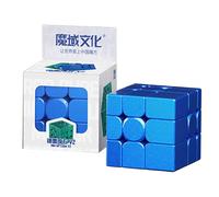 Moyu V2 Standard 3x3 Mirror Cube Stickerless Aurora Blue Magic Puzzle Toy