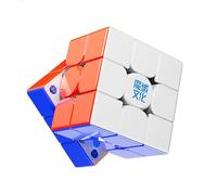Moyu WRM V11 Speed Cube 3x3, Professional Magic Cube Stickerless Smooth Turning Brain Teaser Puzzle Educational Toys for Cube Lover (Weilong V11- Magnetic Magic Cloth version)