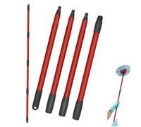 MOYWYCNO Spin Mop Handle Replacement Compatible with Vileda Spin Turbo/Turbo Smart/EasyWring, Four Section Adjustable Mop Stick Only for Cleaning Floors