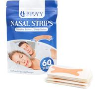 MOYY Nasal Strips - 60 Count - Extra Strong Adhesive, Hypoallergenic, Comfortable Fit for Snoring, Sleep, Cold Relief & Exercise