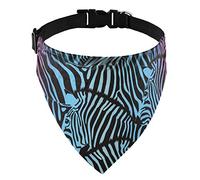 Moyyo Colorful Zebra Animals Bandana Collar Adjustable Pet Triangle Scarf Dog Neckerchief Washable Bib Towel for Small Medium Large Dog Puppy Cat Pet Costume