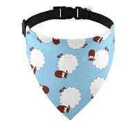 Moyyo Cute Sheep Animals Bandana Collar Adjustable Pet Triangle Scarf Dog Neckerchief Washable Bib Towel for Small Medium Large Dog Puppy Cat Pet Costume