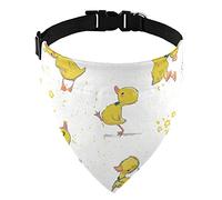 Moyyo Cute Yellow Ducks Dog Bandana Collar Adjustable Pet Triangle Scarf Dog Neckerchief Washable Bib Towel for Small Medium Large Dog Puppy Cat Pet Costume