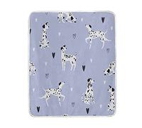 Moyyo Funny Dalmatian Dogs Fleece Blanket Sofa Throw Double Twin Bed Blanket Soft Cozy Warm Plush Fluffy Blanket Microfiber Flannel Throw Blanket for Bed Couch Settee Chair,152X203cm