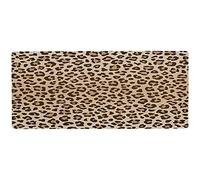 Moyyo Leopard Animal Print Mouse Pad Gaming Mouse Mat (900x400x3mm) Extra Large Desk Mat with Smooth Surface and Non Slip Rubber Base xxl Mousepad Desk Protector for Office Working Laptop Computer