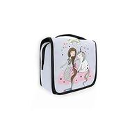 Moyyo Rainbow Mermaid Unicorn Toiletry Bag Travel Wash Bag Organised Toiletry Bag Hanging Toiletry Bag Gym Camping Toiletry Bag Portable Cosmetic Organiser Bag for Women Girls Kids