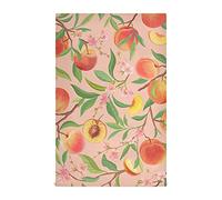 Moyyo Watercolor Pink Peach Tea Towel 1 Pack Soft and Absorbent Kitchen Towel with Hanging Loop Polyester Large Hand Towel Dishcloth Bar Towel Cleaning Cloth for Dishes Glasses Countertops Kitchen Dec