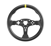 MOZA Mahogany Wood Steering Wheel Cover, Universal Fit, 38 cm, Non-Slip Handle, Black, Passenger Car