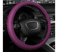 MOZA RACING The New Summer Ice Silk Breathable Cosy Soft 38 cm Lenkradabdeckung Car Handle, purple