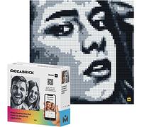 MOZABRICK Photo Construction Set Model S - Transform Any Picture into a Mosaic Wall Art Using Our Constructor and Web App. Infinite Pixel Art Possibilities Using Your Photos!