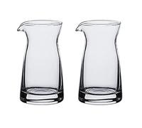 Mozacona 2pcs Glass Creamer Pitcher Sauce Serving Pitcher Milk Creamer Jug,100ml