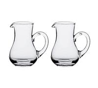 Mozacona 2pcs Glass Creamer Pitcher Sauce Serving Pitcher Milk Creamer Jug,100ml