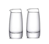 Mozacona 2pcs Glass Creamer Pitcher Scale Sauce Serving Pitcher Milk Jug Creamer Jug-100ml