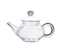 Mozacona Mini Tea Pot, Glass Teapot Small Tea Kettle for One person use,100ml