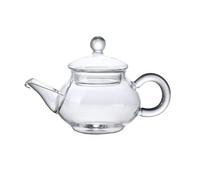 Mozacona Mini Tea Pot, Glass Teapot Small Tea Kettle for One person use,100ml