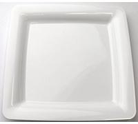 MOZAIK 20 White Plastic Square Plates 23cm