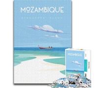 Mozambique Jigsaw Puzzles for Adults Teenagers Jigsaws Puzzle,Help The Brain Exercise Addictive Toys to Cultivate Patience Great Gift 50x75cm