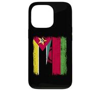 Mozambique Malawi Half Flag Mozambican Malawian Jersey Case for iPhone 13 Pro