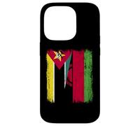 Mozambique Malawi Half Flag Mozambican Malawian Jersey Case for iPhone 14 Pro