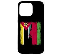 Mozambique Malawi Half Flag Mozambican Malawian Jersey Case for iPhone 15 Pro Max
