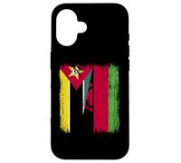 Mozambique Malawi Half Flag Mozambican Malawian Jersey Case for iPhone 16