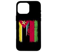 Mozambique Malawi Half Flag Mozambican Malawian Jersey Case for iPhone 16 Pro Max