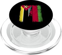 Mozambique Malawi Half Flag Mozambican Malawian Jersey PopSockets PopGrip for MagSafe