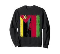 Mozambique Malawi Half Flag Mozambican Malawian Jersey Sweatshirt