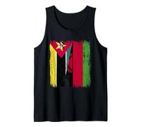 Mozambique Malawi Half Flag Mozambican Malawian Jersey Tank Top
