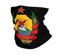 Mozambique National Emblem Decorative Half Face Scarf Unisex Neck Gaiter Headband For Yoga Skiing Tennis