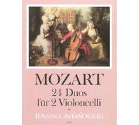 Mozart: 24 Duos for Cello Duet (Performing Score/Parts), Basso Amadeus BP766