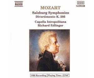 Mozart: 3 Salzburg Symphonies - Divertimento K. 205