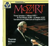 Mozart: 3 Sonatas (K. 457, K. 281, and K. 331); Variations on a Minuet of Duport, K. 573