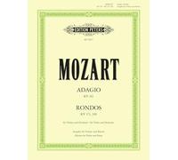 EDITION PETERS MOZART WOLFGANG AMADEUS - ADAGIO K261; 2 RONDOS K269 & K373 - VIOLIN AND PIANO Classical sheets Violin