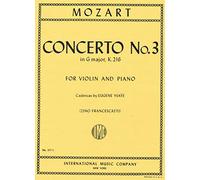 Mozart, Concerto No. 3 In G Major- K. 216, For Violin And Piano.